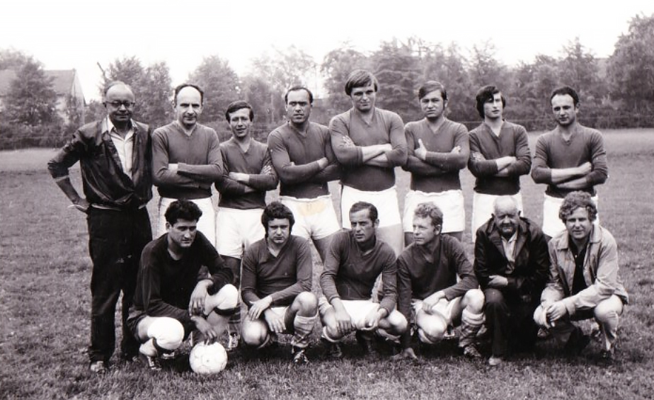 I.B mužstvo Sokola Velim v roce 1971. Vítězové IV. třídy Kolínska