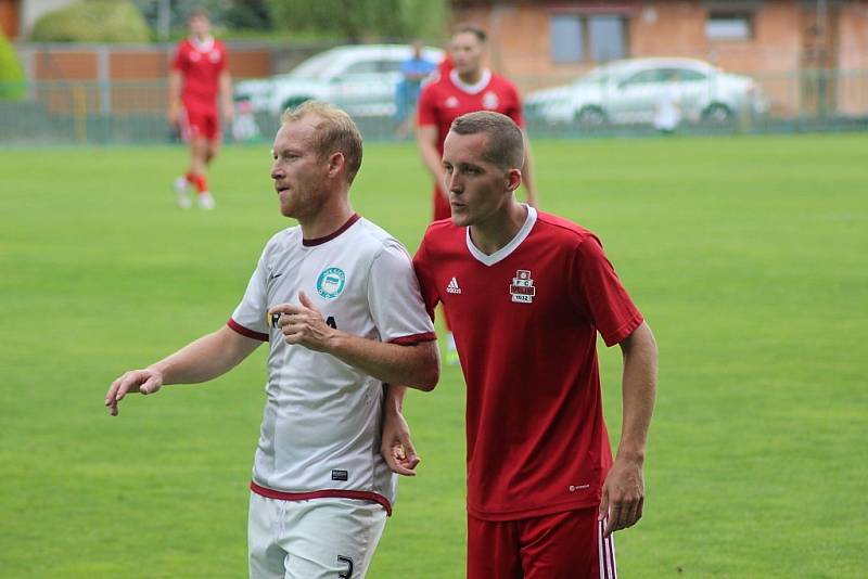 Z přípravného fotbalového utkání Velim B - Kácov